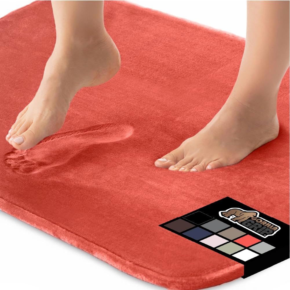 GORILLA GRIP Memory Foam Bath Mat for Ultimate Comfort and Style