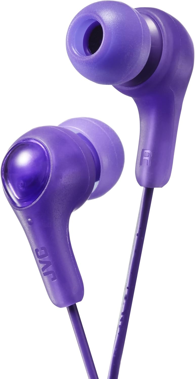 JVC Gumy Earbud Headphones - Powerful Sound & Secure Fit