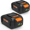 2-Pack 6.5Ah Battery Replacement for Worx 20V - Longer Run Time