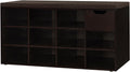 DINZI LVJ Shoe Bench Entryway Storage Bench with Drawer - 11 Cubbies