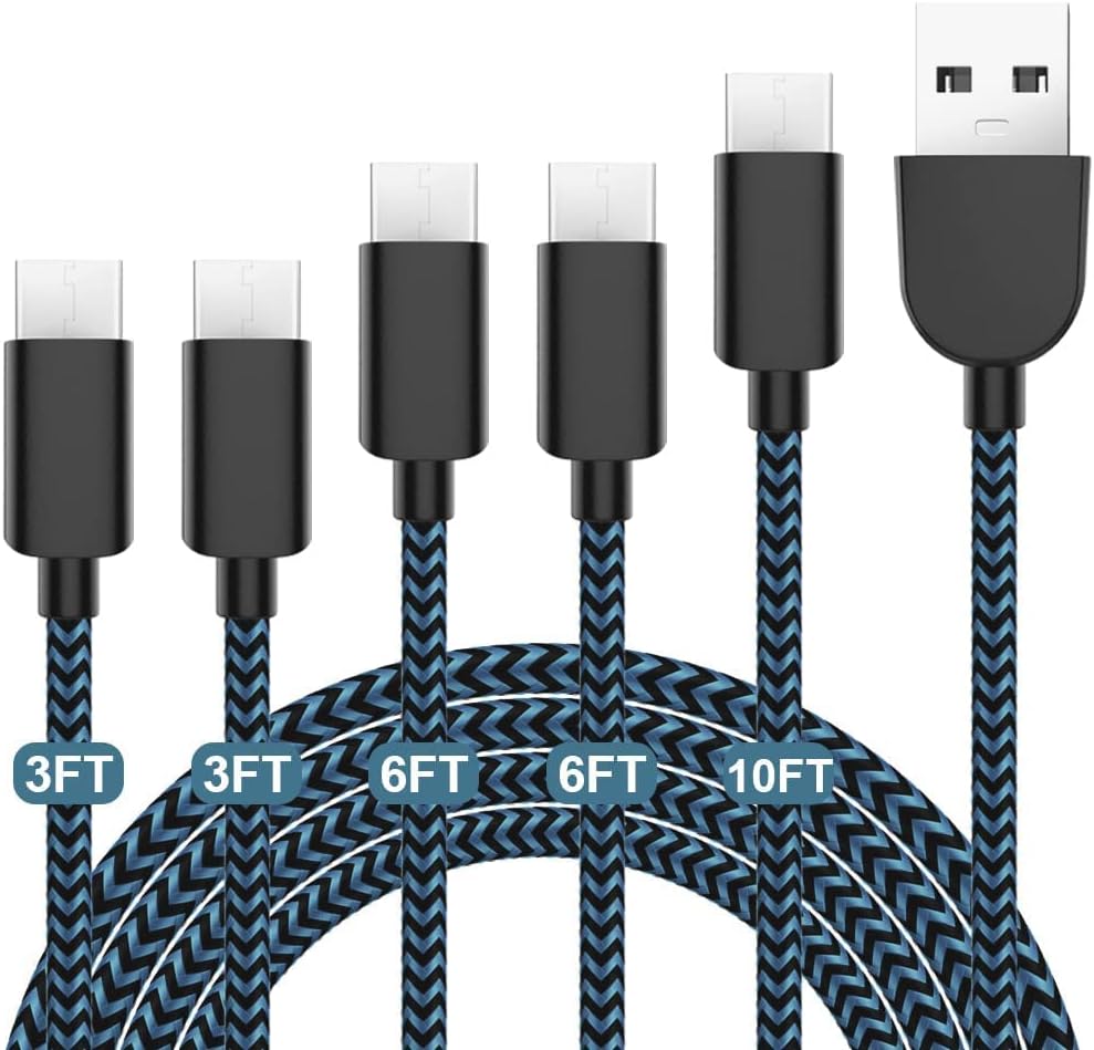 Fast Charging USB-C Cables 5Pack - Quick Charge!