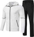 Men's Hooded Track Suit 2-Piece Tracksuit Set - Comfortable Fit