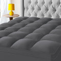KAYFIA King Mattress Topper Extra Thick Pillow Top - Deep Comfort