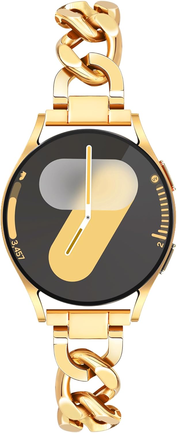 Stylish 20mm Metal Band for Samsung Watches - Gold