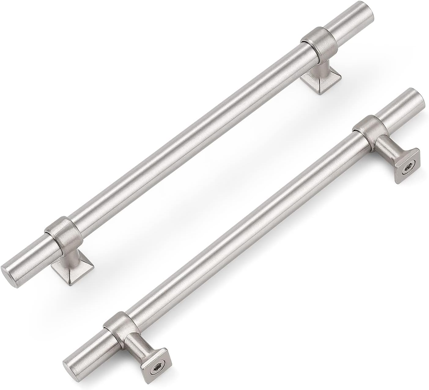 Brushed Nickel Cabinet Pulls - 15 Pack 6.25 inch Hole Centers