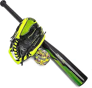 Homerun Kids Tee Ball Set with Aluminum Bat and Glove Bundle
