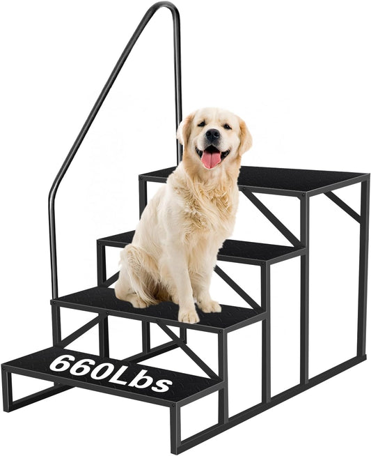 RV Steps with Handrail for Safe Access to Hot Tubs and Trailers
