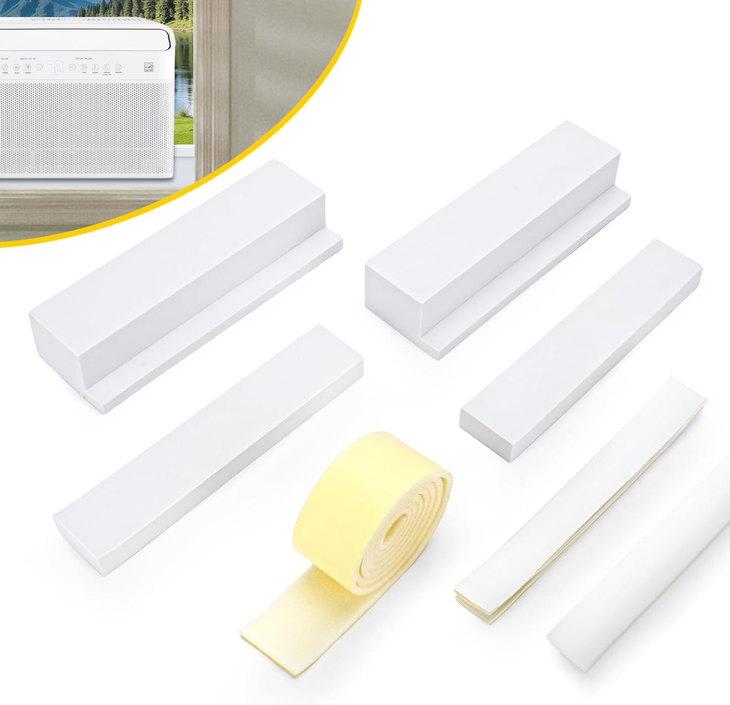 Midea U Shaped AC Window Seal - Stop Air Leakage, Stay Comfy! 