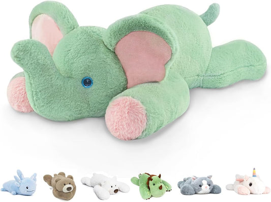 Niuniu Daddy 20in Elephant Weighted Stuffed Animal for All Ages