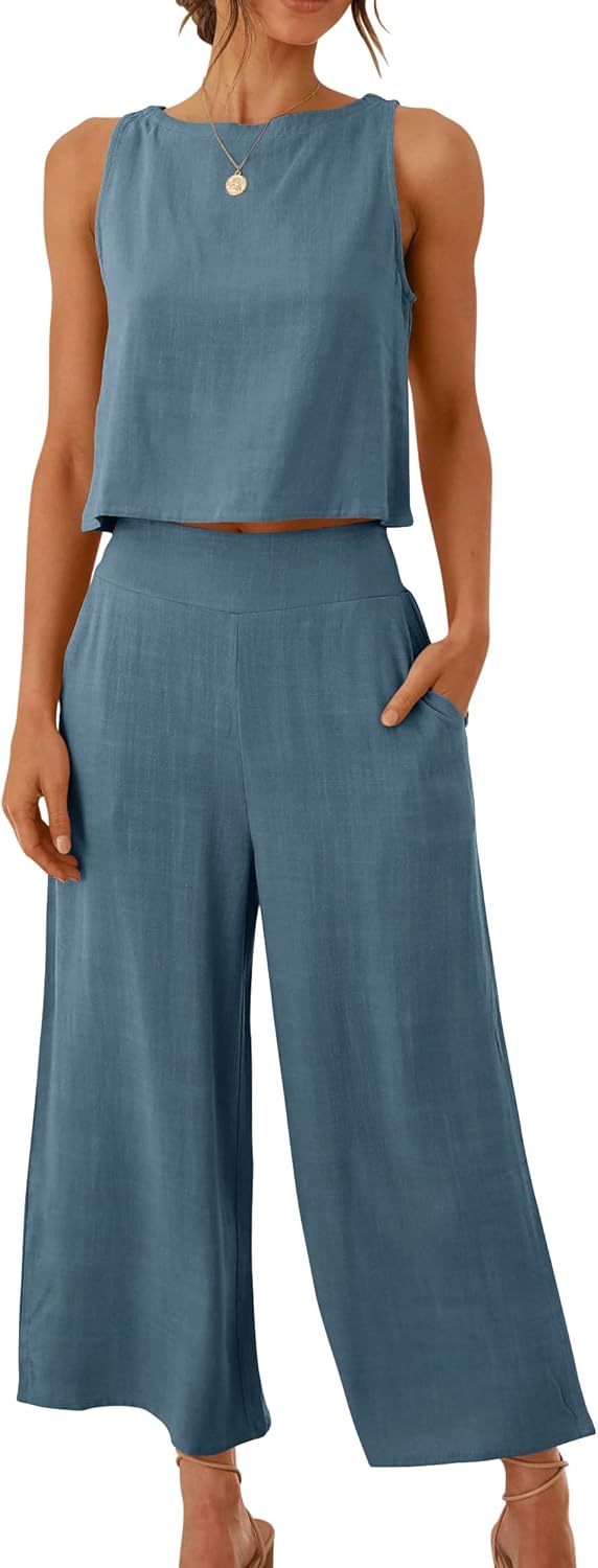 Stylish Women's Summer 2 Piece Outfits for Beach Travel Fun