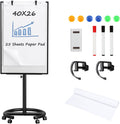 TANKEE Mobile Whiteboard Dry Erase 40 x 26 in - Portable Magnetic