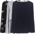 Smallshow Women's Nursing Tops Long Sleeve Shirts 3-Pack - Easy