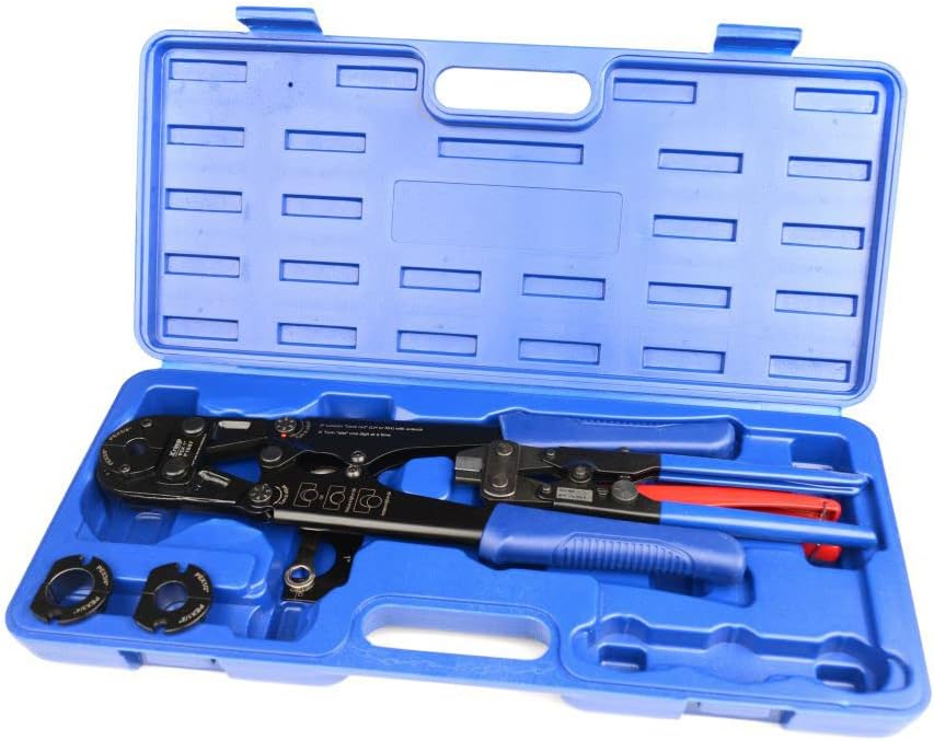 iCrimp F1807 PEX Crimper Tool Kit with Quick Change Jaws