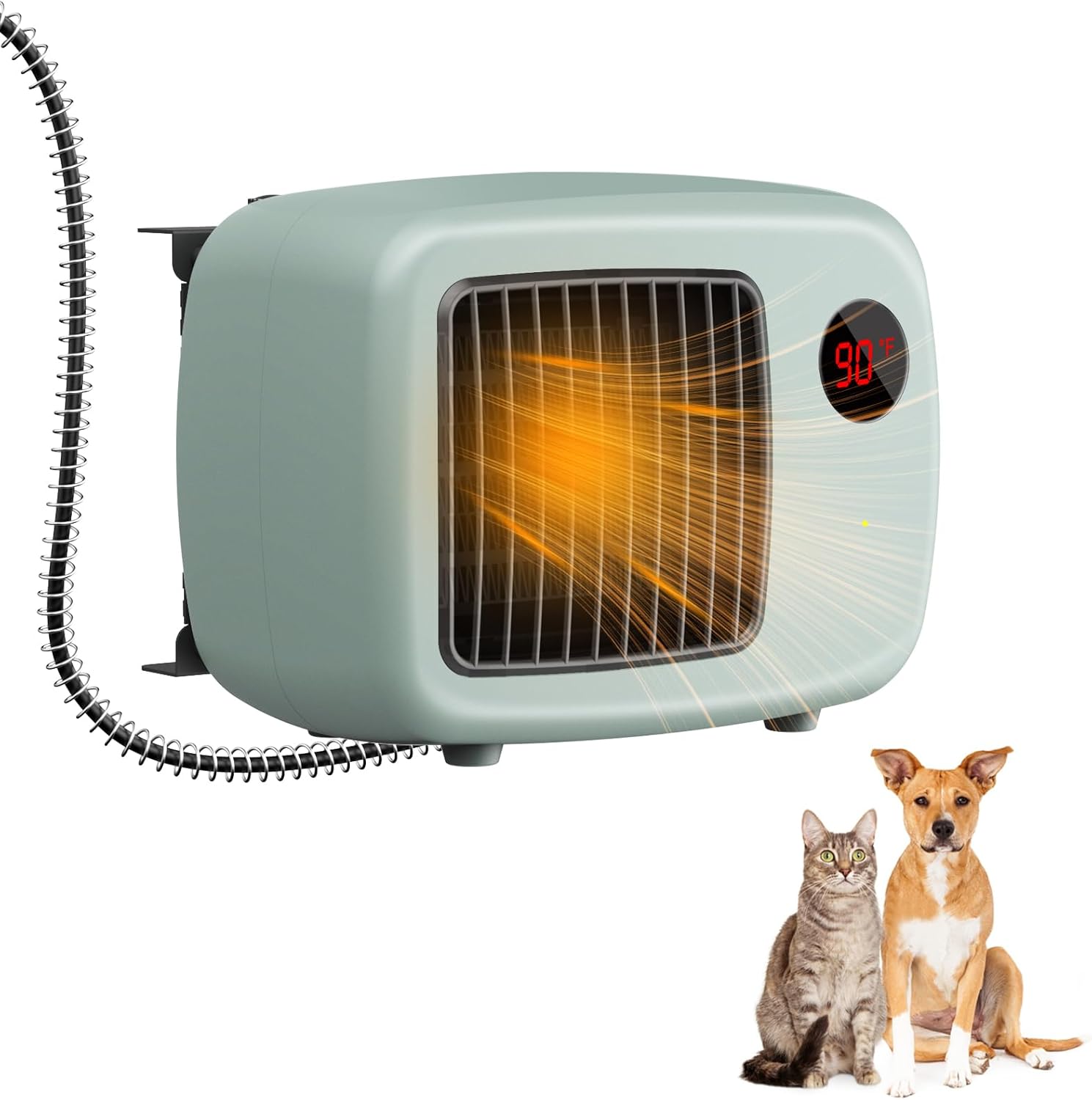 600W Anti-Bite Heated Dog House Heater - Keep Your Pet Warm!