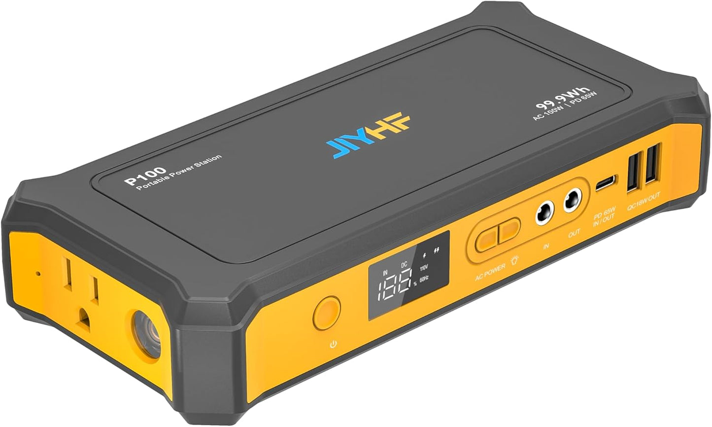 JIYHF Portable Power Station 99.9Wh for Camping and Home Use