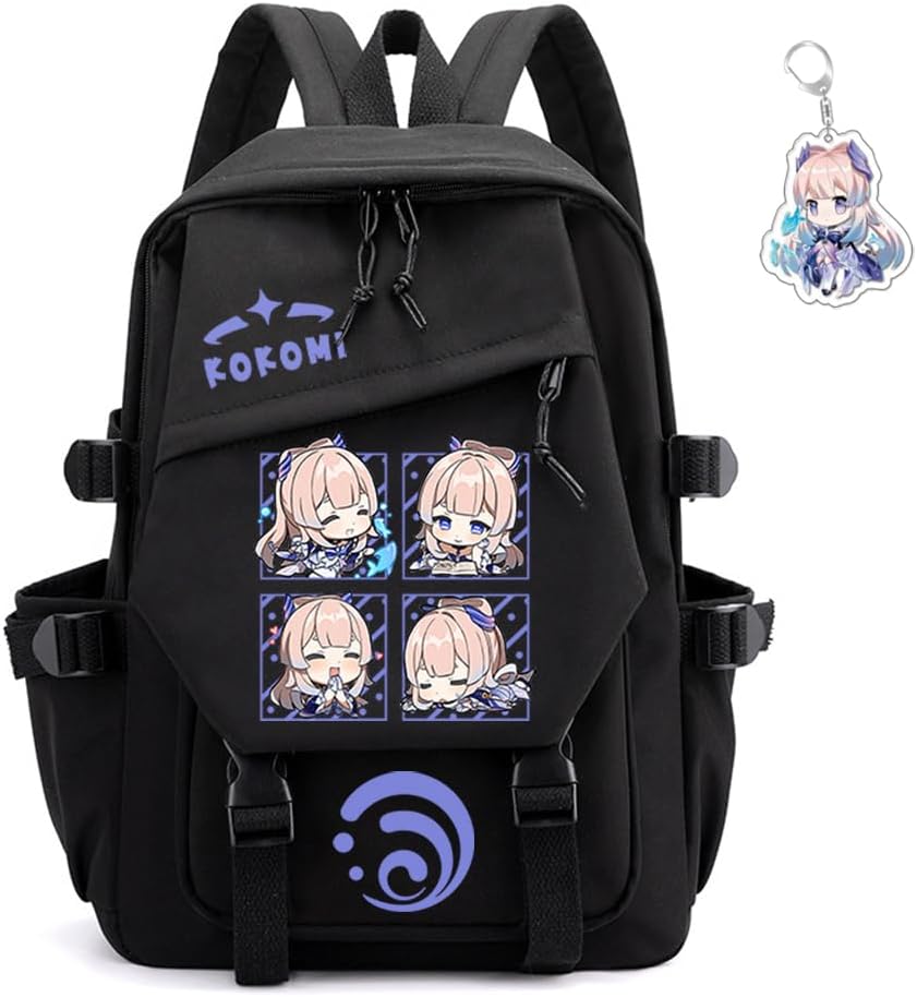Genshin Impact Backpack Unisex Rucksack with Kawaii Design