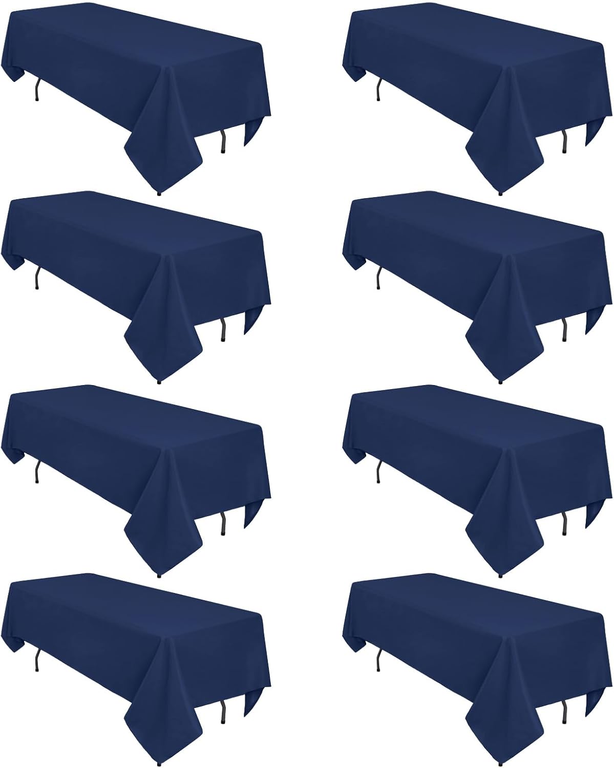 Navy Blue Tablecloths 60 x 102 Inch for Elegant Events