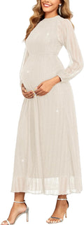 Maternity Sparkly Mesh Dress for Baby Showers and Photoshoots