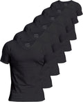 Comfneat Men's Undershirts 100 Percent Cotton V-Neck (6-Pack)