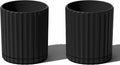 Veradek Demi 6ft Planter w/Tray 2 Pack - Stone Look, Weather Resistant