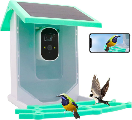 Gookit Smart Bird Feeder with AI Camera - Color Night Vision