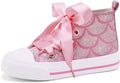 Kids Sparkle High Top Canvas Sneakers - Lightweight Comfort