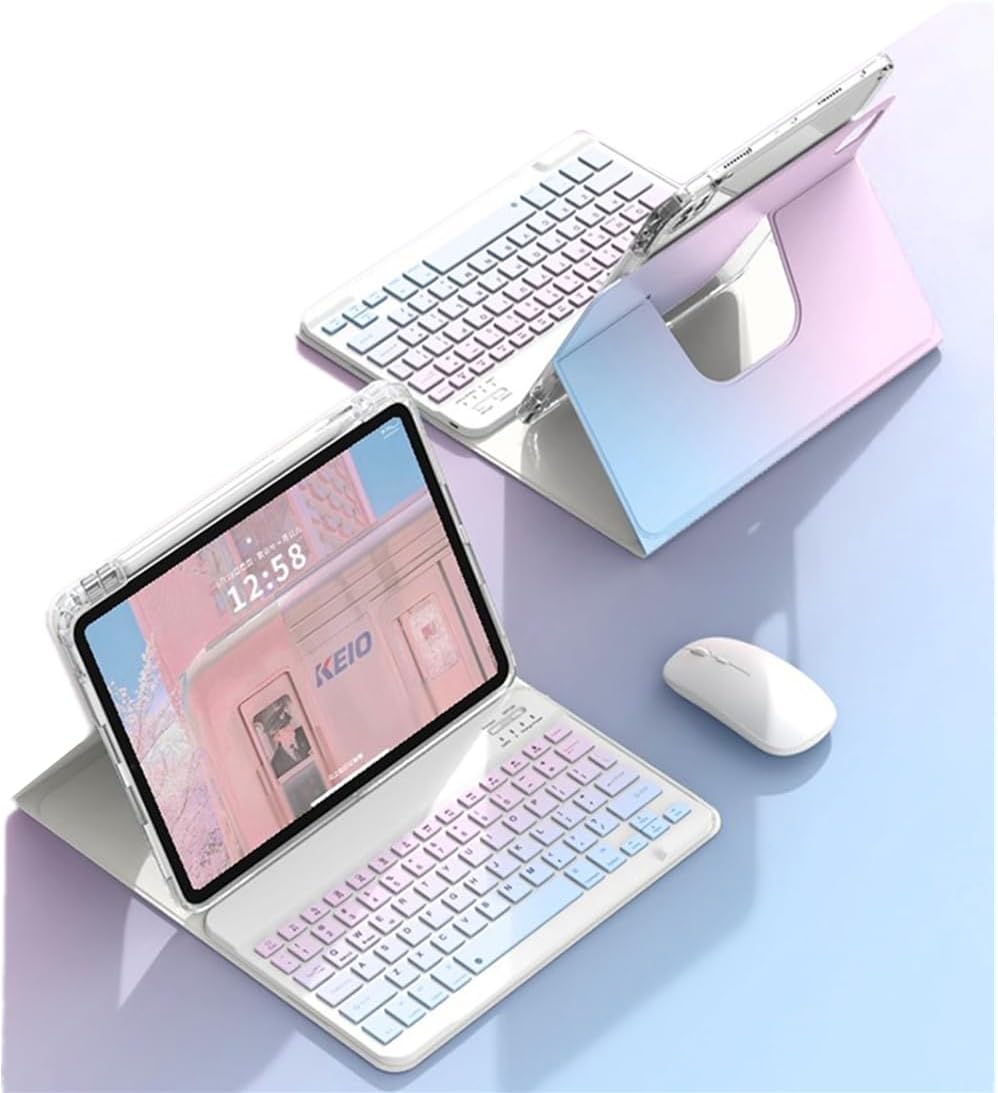 Keyboard Case for iPad 9th 8th 7th Gen with Mouse and Stand