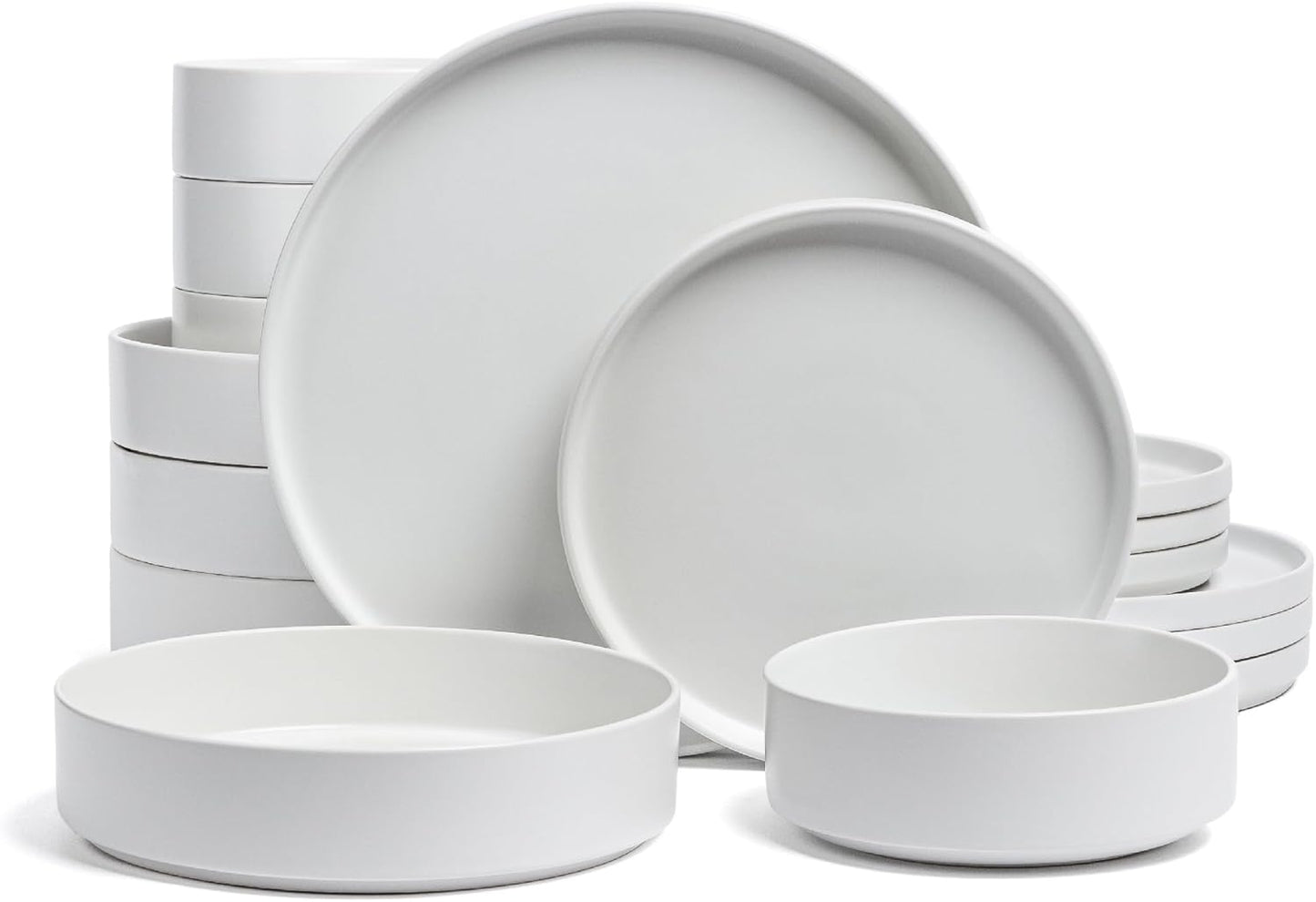 16-Piece Stackable Dinnerware Dish Set for All Occasions
