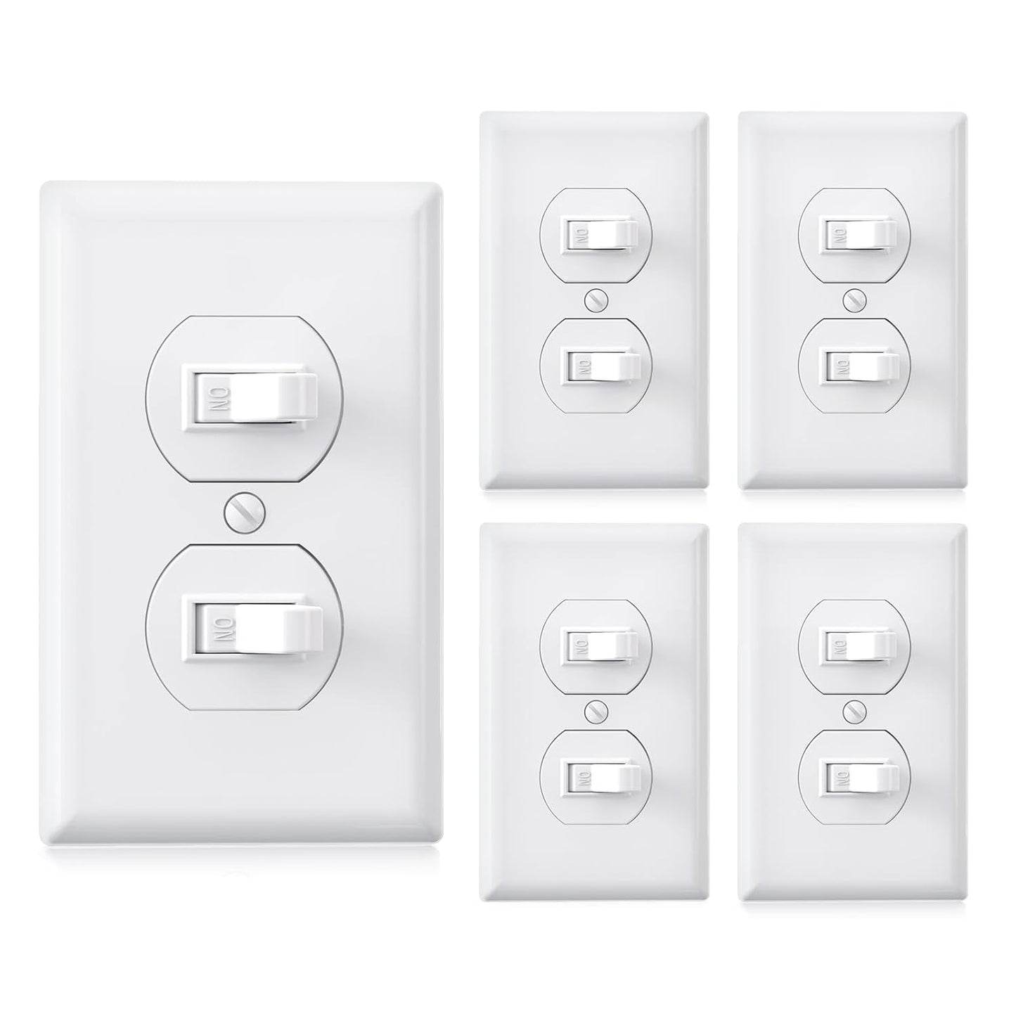 AIDA Double Toggle Rocker Light Switch for Easy Control and Style