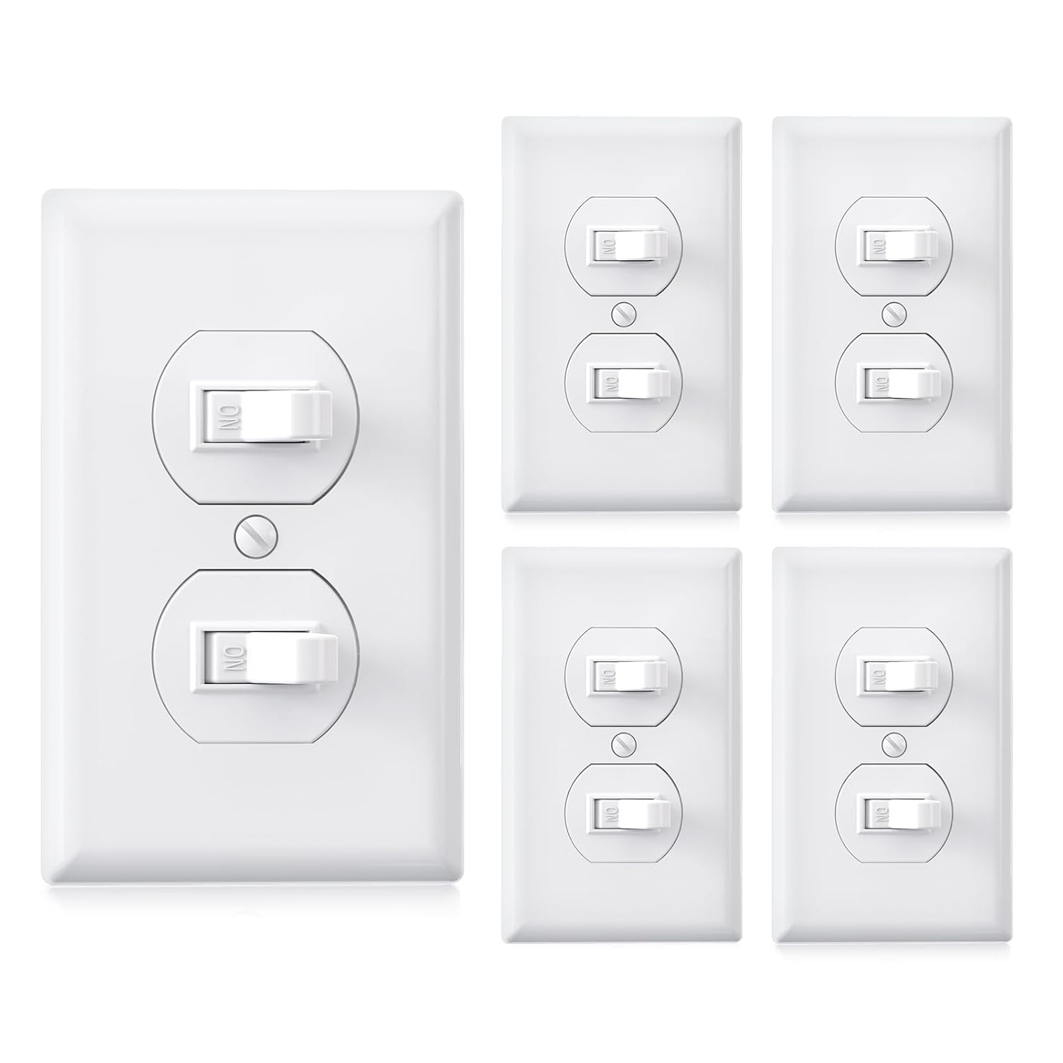 AIDA Double Toggle Rocker Light Switch for Easy Control and Style
