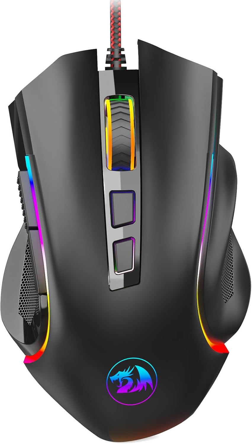 Redragon M602 RGB Gaming Mouse - 7200 DPI, 9 Buttons