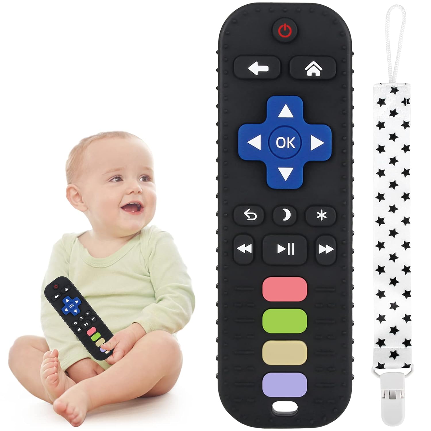 Chuya TV Remote Teether: Soothing Relief for Babies