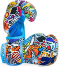 Kids Boxing Gloves Sticker Bomb Youth MMA Gloves - Fun, Supportive Fit