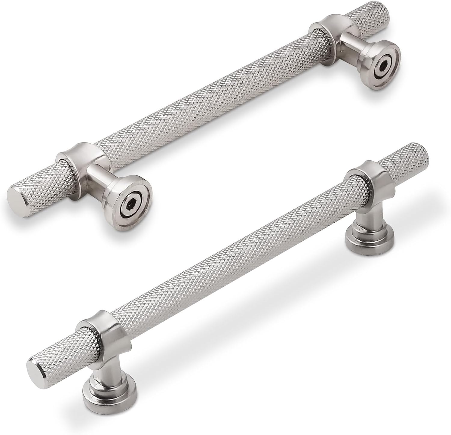 10 Pack 5 Inch Cabinet Pulls in Brushed Satin Nickel Finish