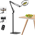 10 in Ring Light Tripod for iPhone Overhead Phone Mount Holder