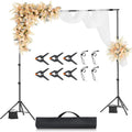 Backdrop Stand 8.5 x 10 ft Adjustable Photo Background - Portable
