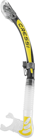 Cressi Foldable Adult Dry Snorkel Alpha Ultra Dry - Compact Comfort
