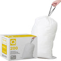 Code Q 13-17 Gallon Heavy Duty Drawstring Trash Bags - 200 Count