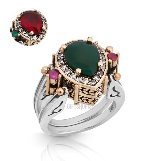 Elegant Reversible 925 Sterling Silver Ring for Women Jewelry