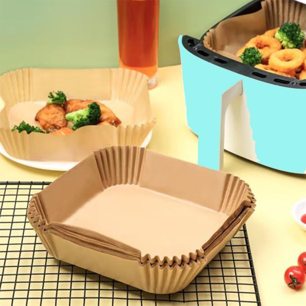 Non-Stick 8IN Air Fryer Liners x100