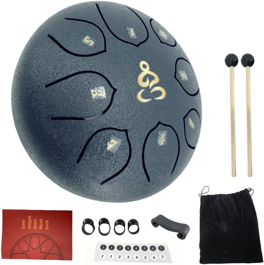 Steel Tongue Drum 12 Inches 15 Notes C Major for Meditation