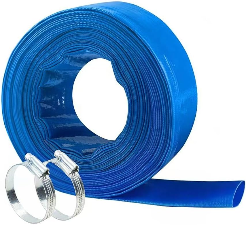 1in x100 FT Heavy-Duty Pool Backwash Hose for Water Transfer