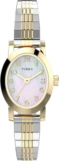 Timex Women's Cavatina Watch - Pearl Dial, Gold-Tone Case