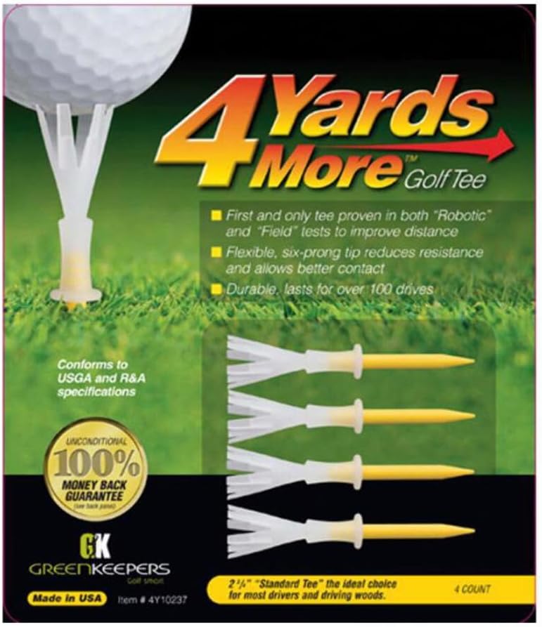 Longer Drives Guaranteed - 4 Yards More Golf Tees