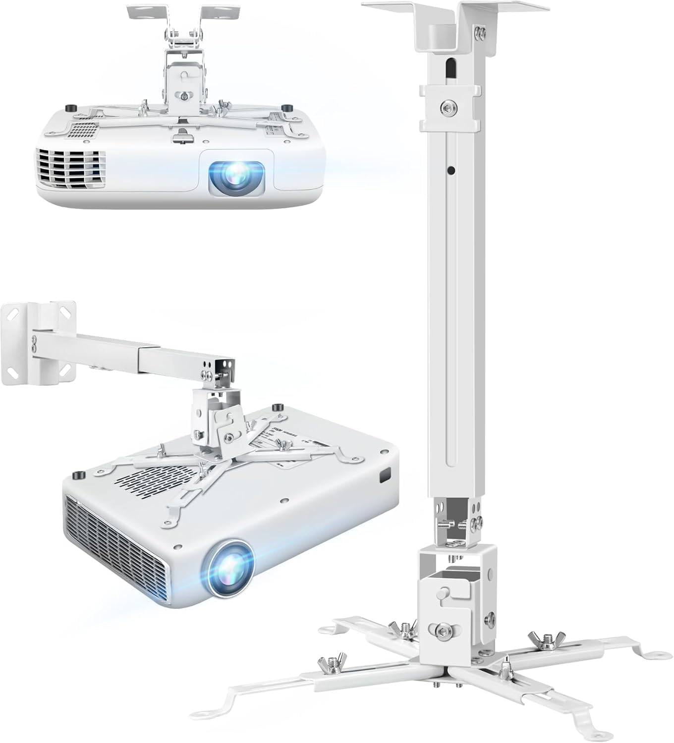 Adjustable Ceiling Projector Mount - 42 LBS Max Load