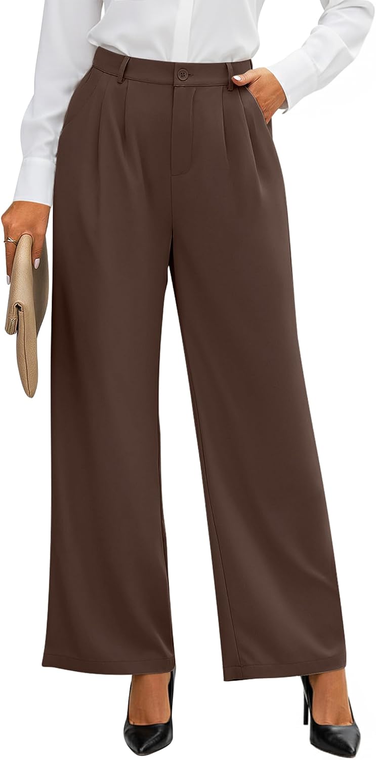 GRAPENT Wide Leg Pants for Women: Stylish High Waisted Trousers