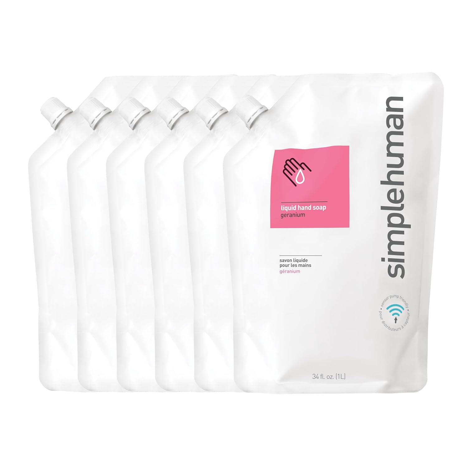 simplehuman Moisturizing Liquid Hand Soap Refill Pouch, 34 Fl. Oz