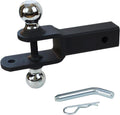3-in-1 ATV/UTV Trailer Hitch with 2-Inch Receiver Tube - Dual Ball