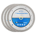 7ft Turbo Diamond Saw Blade for Concrete, Brick and Masonry - 3-Pack