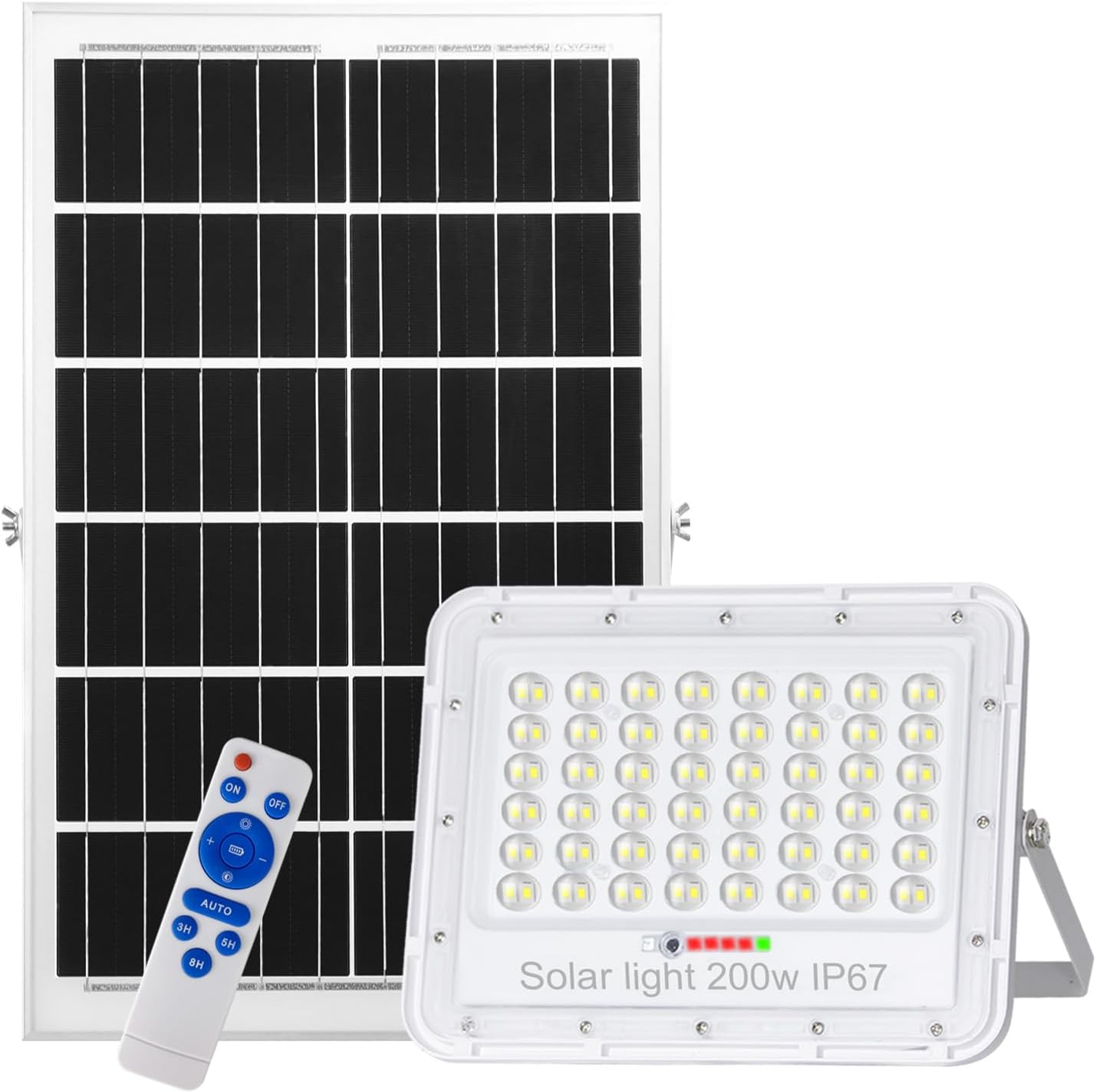 200W LED Solar Flood Lights for Outdoor Security Lighting